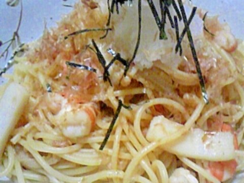 ～シーフードと大根おろしの和風パスタ～